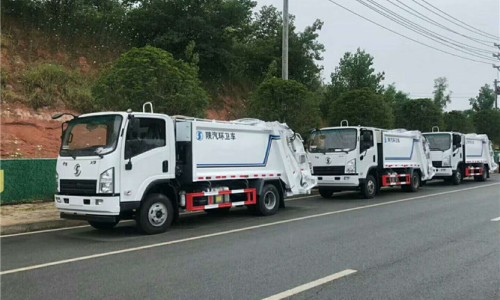 10立方陝汽壓縮垃圾車 
